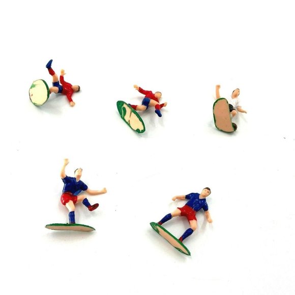 Vintage Soccer Team Cupcake Cake Toppers Set Of 5 Party Decor - Picture 3 of 5